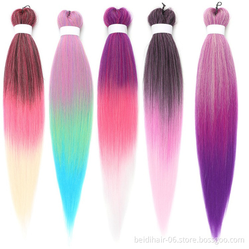 26inch Soft Pre-stretched EZ Braiding Hair Hot Water Setting Yaki Straight Easy Braids